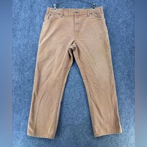 Dickies Tan Carpenter Jeans Men’s 38X31 Workwear Duck Canvas Construction Grunge